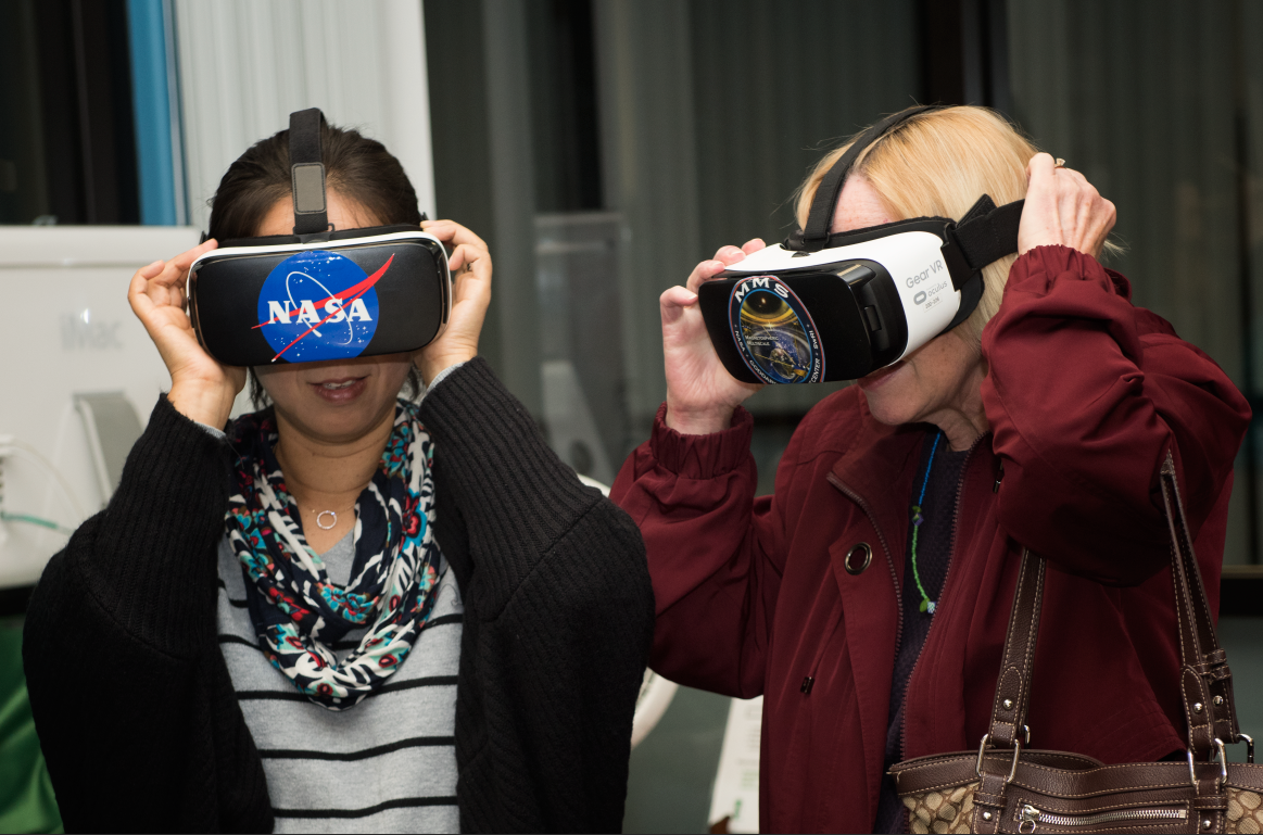Open House guests seeing NASA program in virtual reality